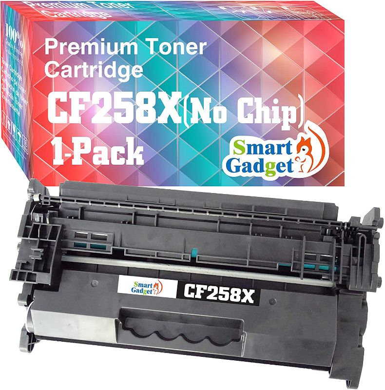 Photo 1 of Smart Gadget Compatible Toner Cartridge Replacement for HP 58X CF258X to Used with Laserjet Pro MFP M428fdw M404dn M404n M428fdw M304 M404dw MFP M428fdn Printers (High Yield, Without Chip)