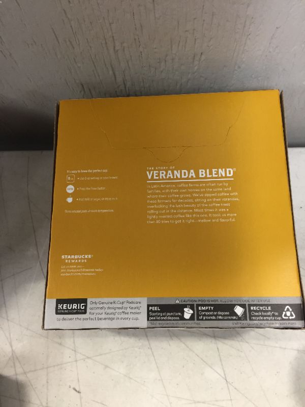 Photo 2 of Starbucks Veranda Blend Light Roast Coffee - Keurig K-Cup Pods - 32ct
exp apr 13 2022