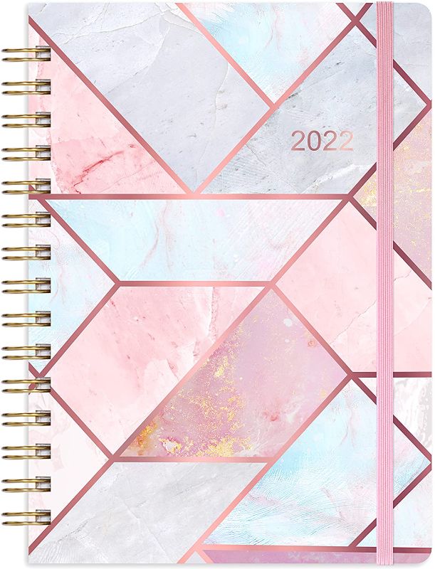 Photo 1 of 2022 Planner - 2022 Weekly & Monthly Planner January - December with Flexible Hardcover, 8.4" x 6.1", Strong Twin- Wire Binding, 12 Monthly Tabs, Inner Pocket, Round Corner, Elastic Closure
2 pack 