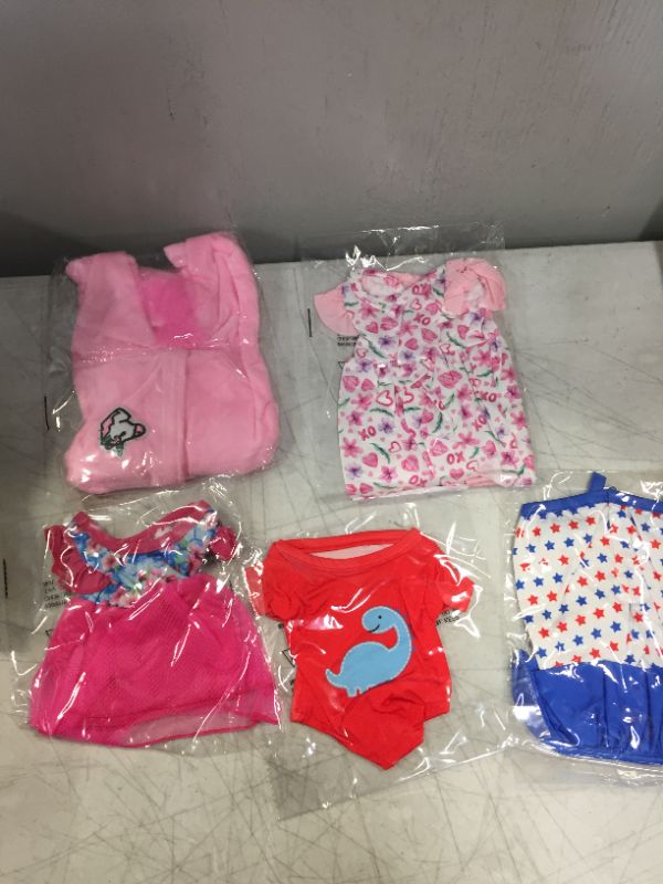 Photo 1 of HOAYO 14-16 Inch Baby Doll Clothes, 8 Pcs Doll Accessories for 43cm New Born Baby Dolls, 15 Inch Bitty Baby Dolls, American 18 Inch Girl Dolls