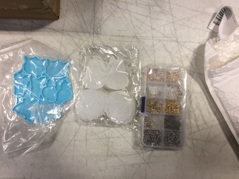 Photo 1 of 334 Pieces Earring Resin Molds Set, 13 Pair Earring Molds with 125 Pcs Earring Hook, 200 Pcs Open Jump Ring for Earring Pendant DIY Craft Making 2 PK