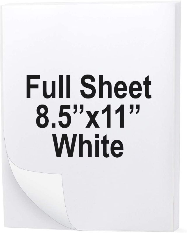 Photo 1 of  Full Sheet Address Shipping Label 8.5" x 11" Sticker Labels for Laser & Ink Jet Printers 2 PK 