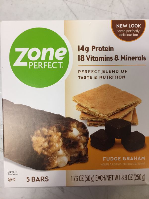 Photo 2 of Zone Perfect Nutrition Bars Fudge Graham - 5 CT
BB/JAN/01/22
