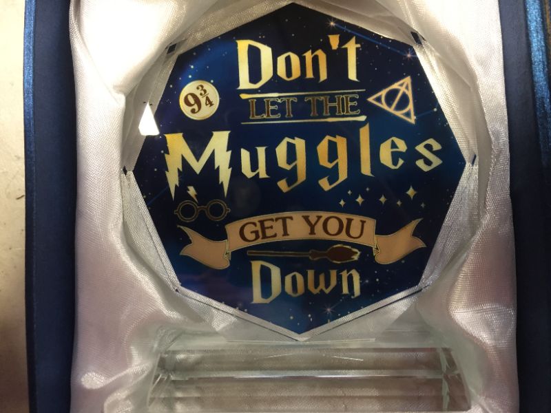 Photo 2 of 
Magic Wizard Gifts | For Women | Girls | Don't Let The Muggles Get You Down | Men | Christmas | Inspire | Keepsake | Crystal | Plate | Plaque