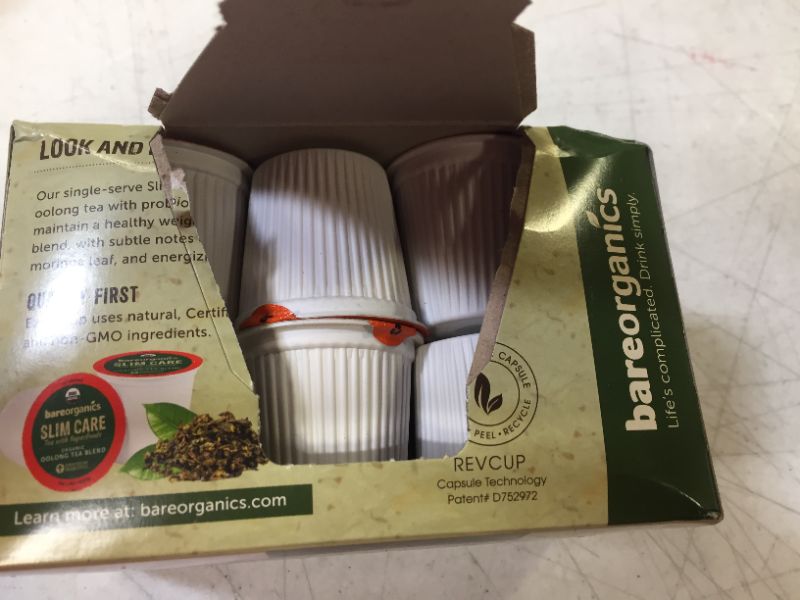 Photo 3 of 
BareOrganics 12338 Slim Care Tea with Superfoods, Organic Probiotic Tea, Oolong Tea, 12 Single Serve Cups
BB DEC 18/21