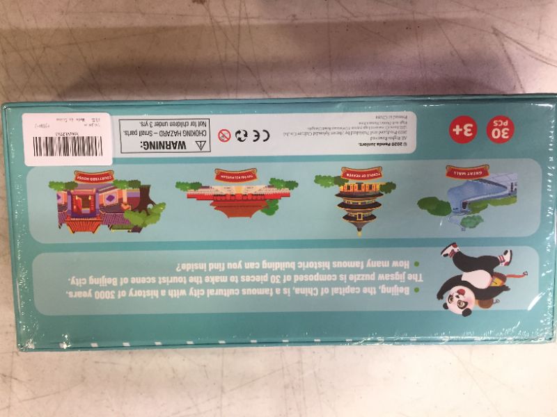 Photo 2 of Panda Juniors Jumbo Floor Puzzles for Kids Ages 3-8, 30 Piece jumbo puzzles for Toddler ,Travel Around China Puzzle