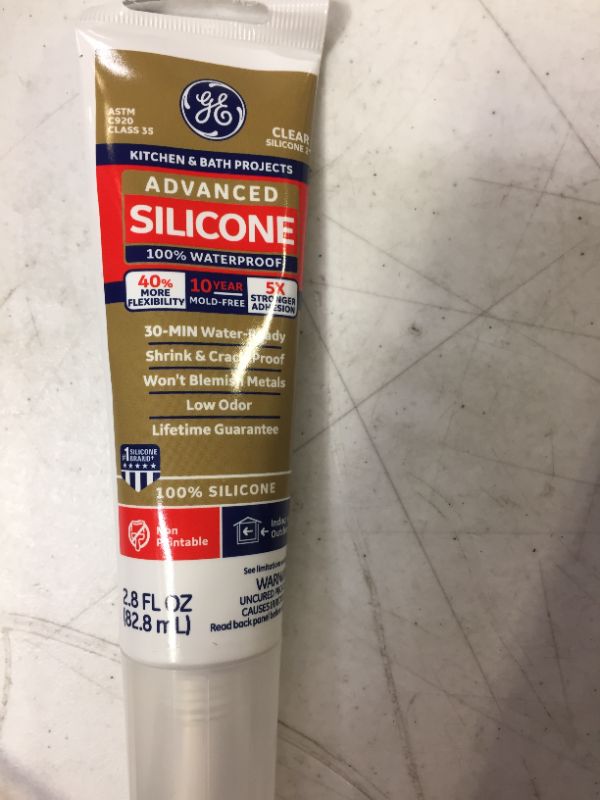 Photo 1 of GE Silicone GE284 Clear Kitchen & Bath Silicone Caulk