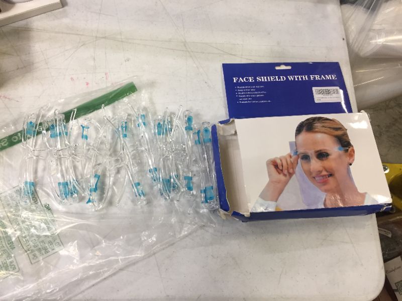 Photo 1 of 12 Pcs Safety Face Shield With Glass