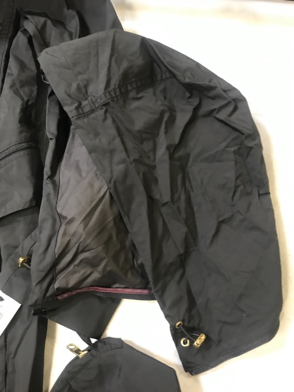 Photo 4 of Cole Haan Women's Travel Packable Rain Jacket
Size: M
Color: Black