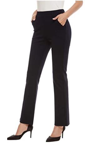 Photo 1 of iChosy Women's Pull On Barely Bootcut Stretch Dress Pants
Size: 4