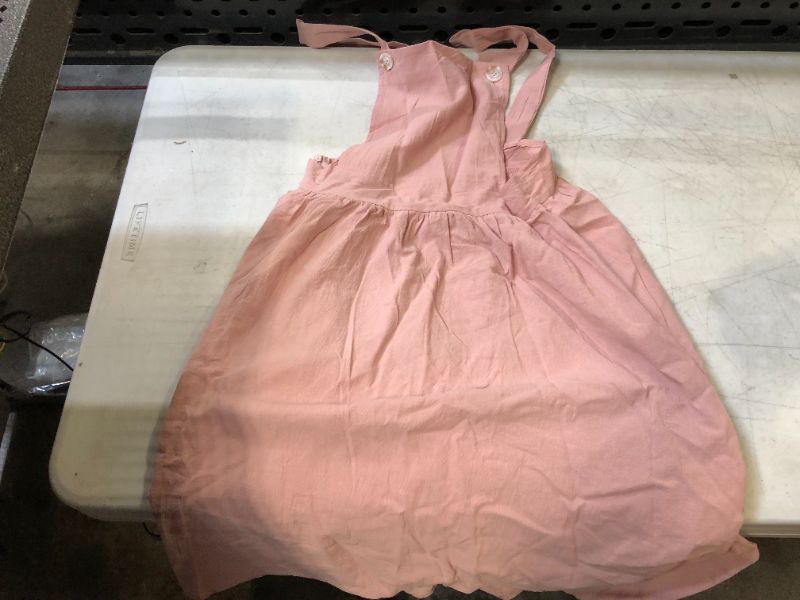 Photo 1 of girls generic pink overalls dress 