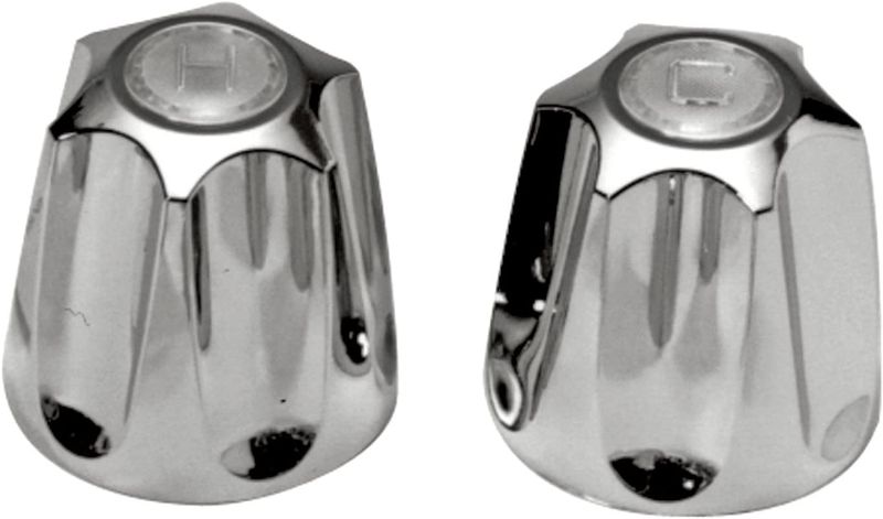 Photo 1 of Danco (80457) Pair of Faucet Handles for Price Pfister Verve Tub/Shower, Chrome|Metal
