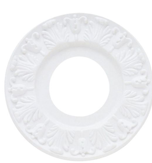 Photo 1 of 10 in. White Victorian Ceiling Medallion
