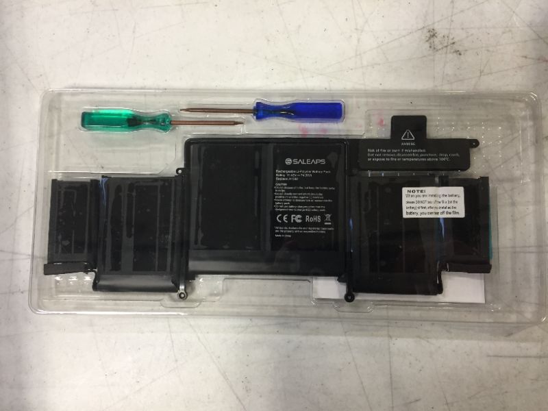 Photo 2 of Saleaps New A1502 A1582 Battery - for MacBook pro Battery 13 inch Retina Late 2013 Mid 2014 Early 2015, Replacement for MacBook pro A1502 A1582 A1493 Battery