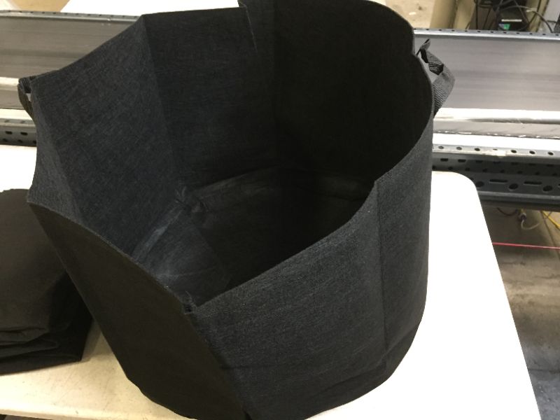 Photo 2 of 25 Gallon Grow Bags Black Fabric Round Aeration Pots Container for Nursery Garden and Planting Grow (25 Gallon,) 4 PACK