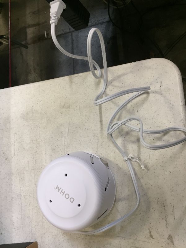 Photo 1 of Yogasleep Dohm (White/Gray) The Original Noise Machine Soothing Natural Sound from a Real Fan Noise Cancelling Sleep Therapy, Dohm Gray, 1 Count (Pack of 1)