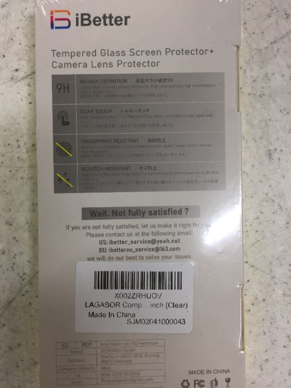 Photo 1 of LAGASOR Screen Protector for iPhone 13 Pro Max, [3 Screen Protectors+2 Camera Lens Protectors+1 Tray] Bubble Free Scratchproof 9H Tempered Glass for iPhone 13 Pro Max 6.7 inch 2021 (Clear)
FACTORY SEALED 