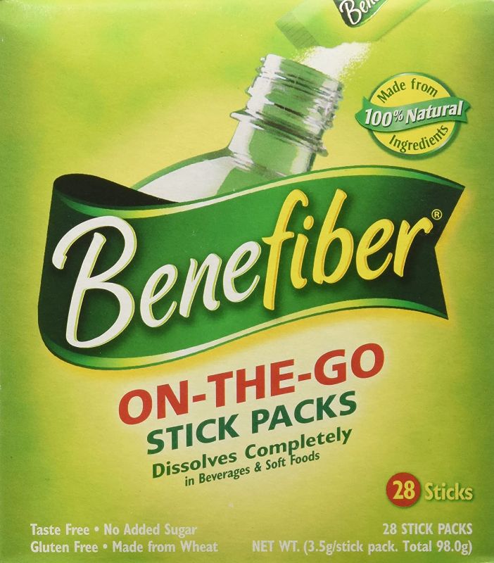 Photo 1 of Benefiber Unflavored Sticks, 28 Count 
EXP 12/23

