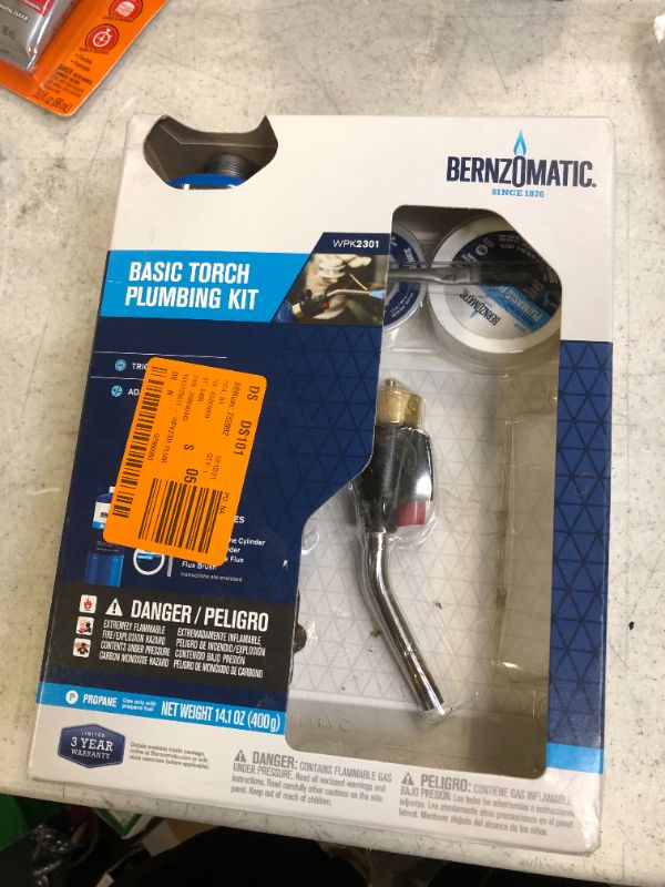 Photo 3 of Bernzomatic Basic Trigger Start Torch Plumbing Kit WPK3201
