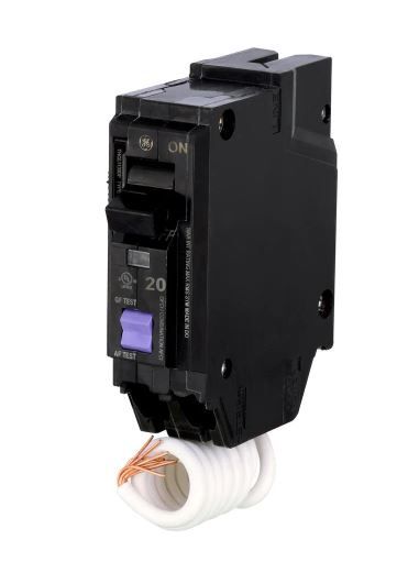 Photo 1 of GE Q-Line 20 Amp Single-Pole Dual Function Arc Fault/GFCI Breaker
