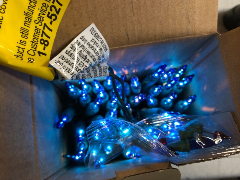 Photo 2 of 5 PACK 100-Light Blue Mini Incandescent Light Set
