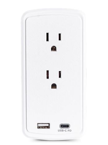 Photo 1 of CYBERPOWER 2-Outlet Surge Protector USB-A USB-C Wall Tap
