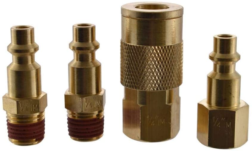 Photo 1 of 1/4" Industrial NPT Plug and Coupler Kit (3-piece)