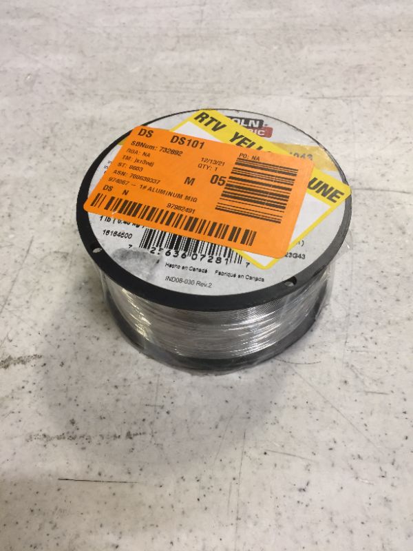 Photo 2 of .030 in. Superglaze ER4043 Aluminum MIG Welding Wire for Heat Treatable Base Alloys (1 lb. Spool)
