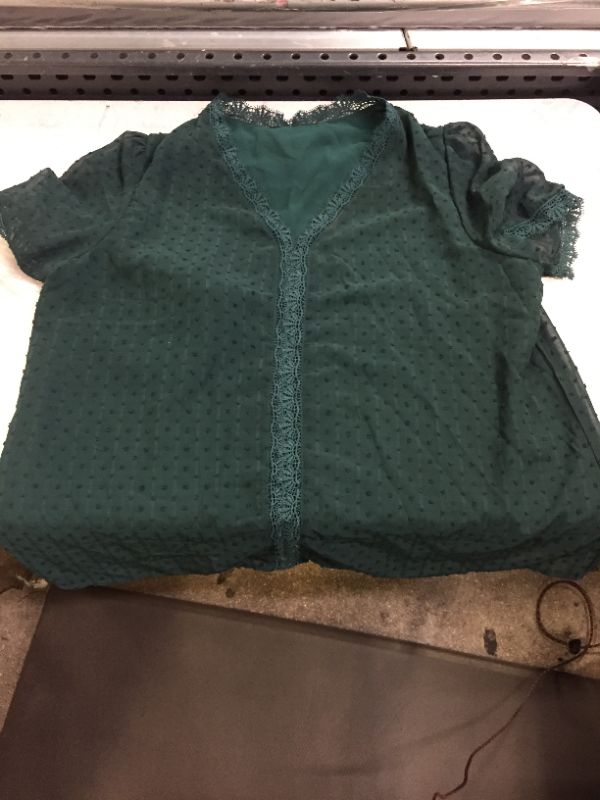 Photo 1 of 2XL GREEN BLOUSE 