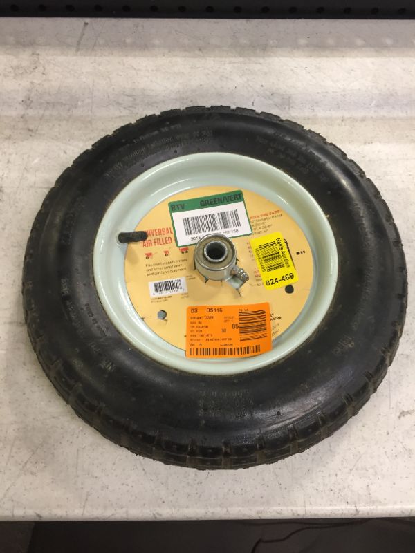 Photo 2 of 14.5 in. Pneumatic Universal Wheelbarrow Wheels
