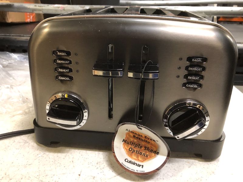 Photo 3 of Cuisinart CPT-180BKS Metal Classic Toaster, 4-Slice, Black Stainless
