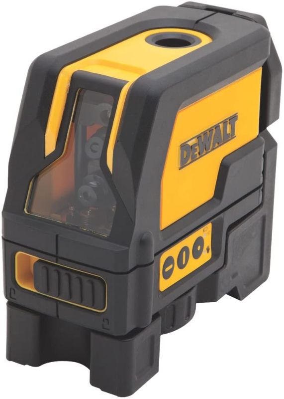 Photo 1 of DEWALT DW0822 Self-Leveling Cross Line and Plumb Spots Laser, Clear