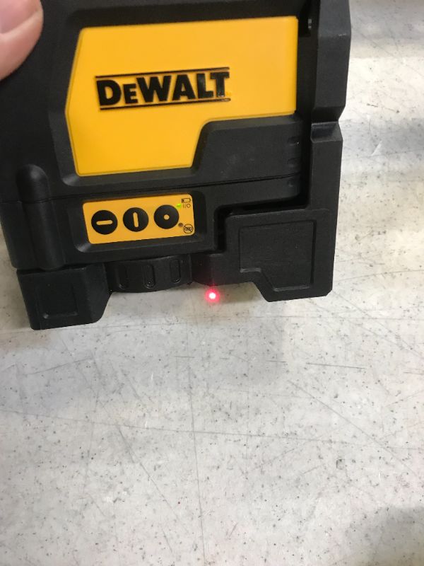 Photo 2 of DEWALT DW0822 Self-Leveling Cross Line and Plumb Spots Laser, Clear