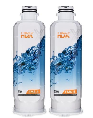 Photo 1 of HDX FMS-4 Premium Refrigerator Water Filter Replacement Fits Samsung HAF-QIN/EXP (2-Pack)
