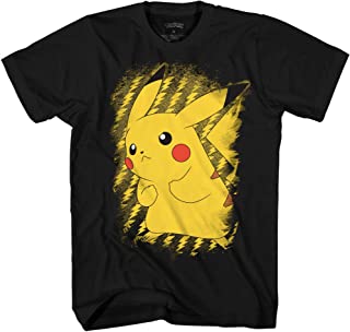 Photo 1 of Pokemon Pikachu Brushy Pokeball Men's Graphic T-Shirt-Size XS- 