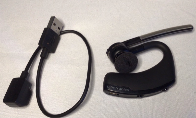 Photo 2 of Plantronics - Voyager 5200 (Poly) - Bluetooth Over-the-Ear (Monaural) Headset - Compatible to connect to Cell Phones - Noise Canceling