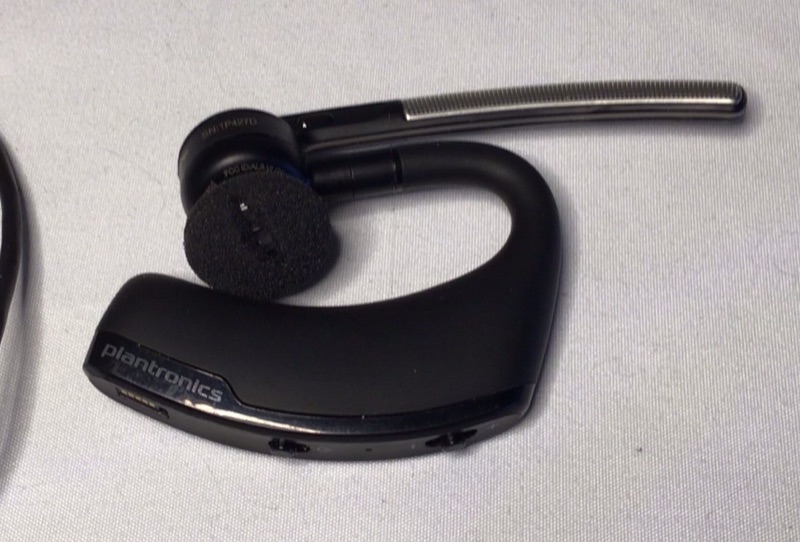 Photo 1 of Plantronics - Voyager 5200 (Poly) - Bluetooth Over-the-Ear (Monaural) Headset - Compatible to connect to Cell Phones - Noise Canceling