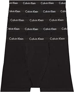 Photo 1 of 5 Pack-Calvin Klein Men's Cotton Stretch Multipack Boxer Briefs-Color Black-Size Medium