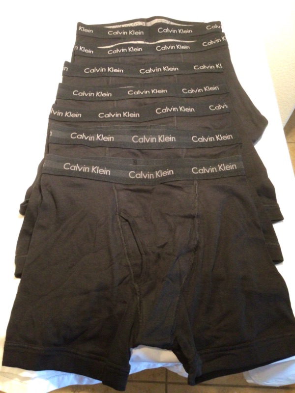 Photo 2 of Calvin Klein Men's Cotton Stretch Megapack Boxer Briefs-Black-Size Medium