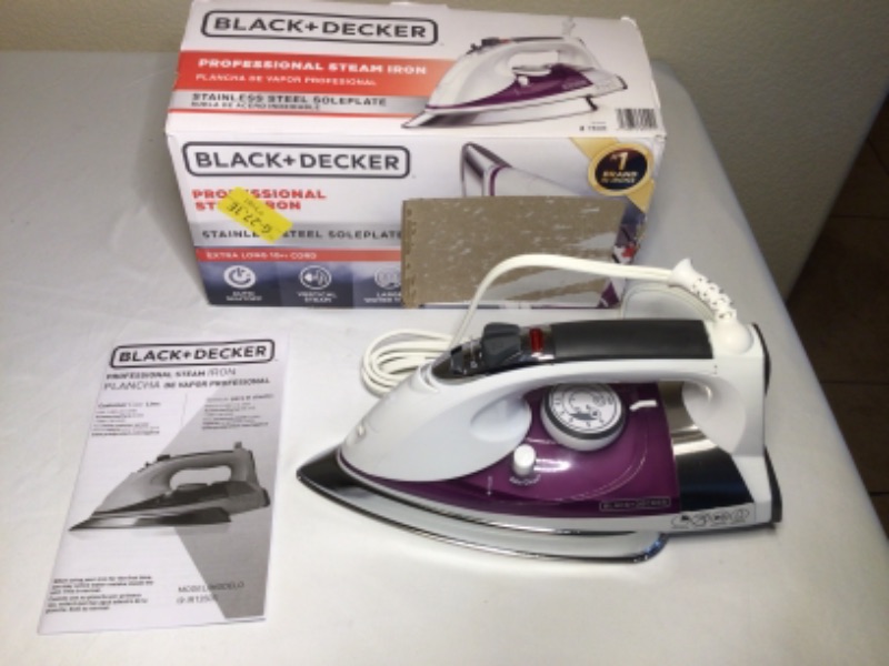 Photo 2 of BLACK+DECKER IR1350S with Extra Large Soleplate, 13.2" x 16.3" x 7", Purple