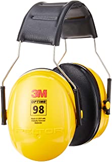 Photo 1 of 3M PELTOR Optime 98 Earmuffs H9A, Over-the-Head, Yellow