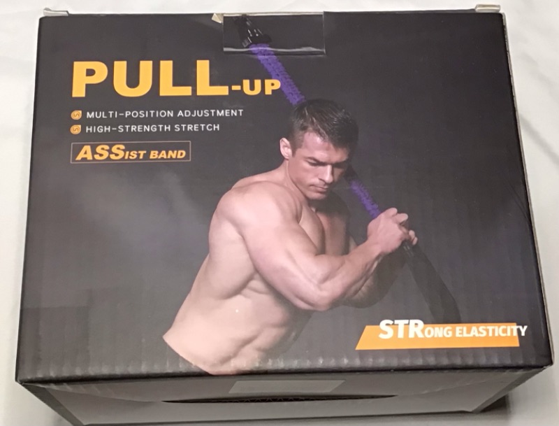 Photo 2 of amorus Pull up Assist Band System, Premium Powerlifting Assistance Band with ABS Handles, Chin Up Stretch Resistance Bands to Improve Arm, Shoulders and Chest Strength