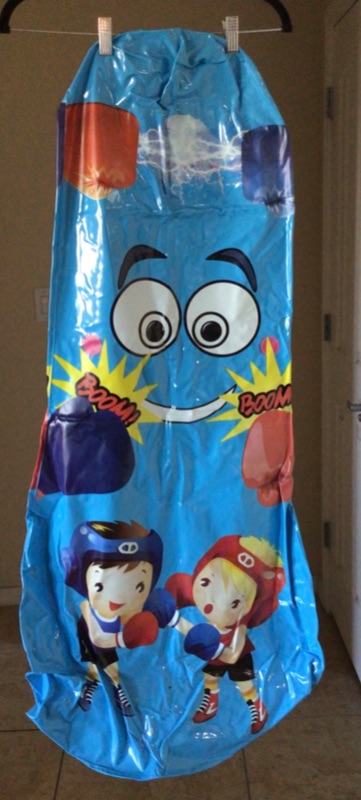 Photo 2 of Inflatable Punching Bag for Kids, Free Standing Boxing Toy for Children, Air Bop Bag for Boys & Girls, Exercise & Stress Relief includes Foot Pump Inflator