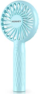 Photo 1 of 2 Pack-HonHey Handheld Fan, Super Mini Personal Fan with Rechargeable Battery Operated and 3 Adjustable Speed, Portable Handheld Fan for Girls Women Kids Outdoor Travelling Home Eyelash Fan(Turquoise)