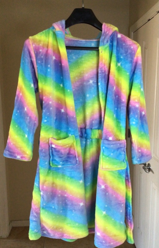 Photo 2 of Doctor Unicorn Soft Unicorn Hooded Bathrobe for Girls Gifts Size 10-11 Years 