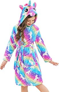 Photo 1 of Doctor Unicorn Soft Unicorn Hooded Bathrobe for Girls Gifts Size 10-11 Years -Bright Rainbow