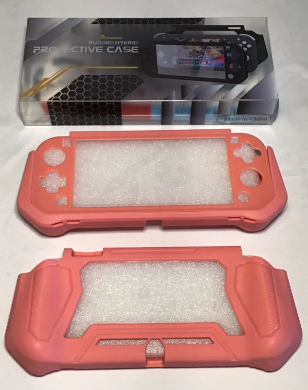 Photo 1 of Case for Nintendo Switch Lite-Rugged Hybrid Protective Case- Color Coral 
