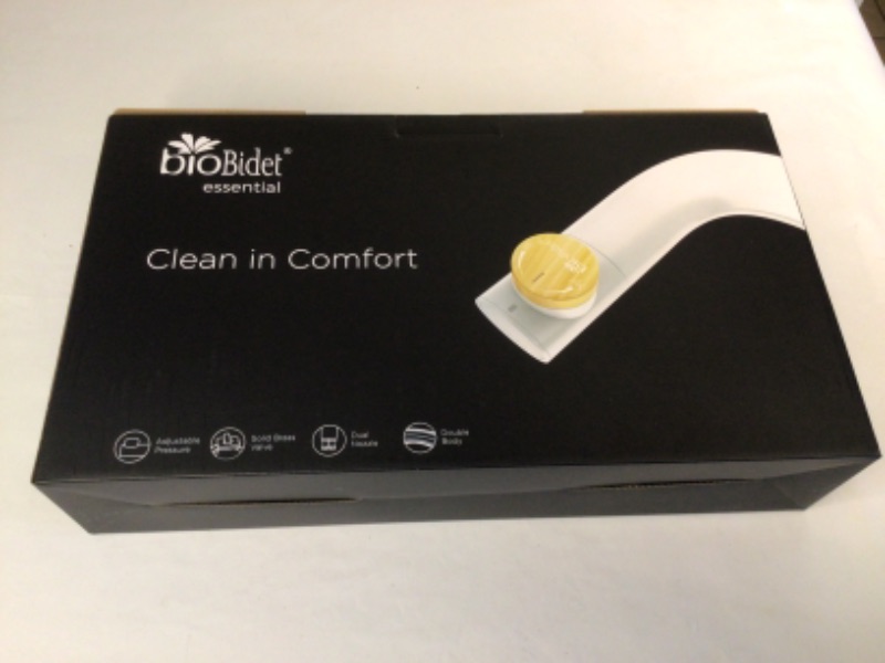 Photo 2 of Bio Bidet Essential Simple Bidet Toilet Attachment in White with Dual Nozzle, Fresh Water Spray, Non Electric, Easy to Install, Brass Inlet and Internal Valve-Item is Boxed and Sealed