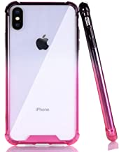 Photo 1 of 2 Pack-BAISRKE iPhone Xs Max Case, Shock Absorption Protective Cases Soft TPU Bumper & Hard Plastic Back Cover for iPhone Xs Max 6.5 inch - Black Pink Gradient