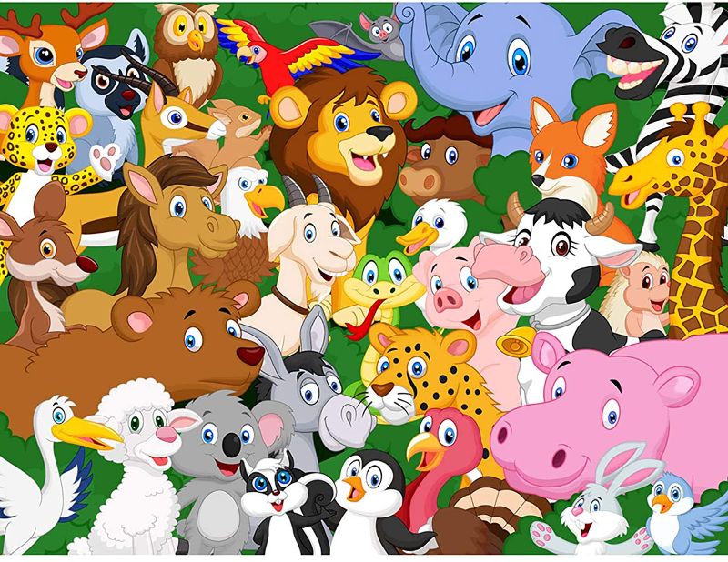 Photo 1 of 2 Pack-Puzzle for Kids Ages 4-8, 100 Piece Jigsaw Puzzles for Toddler Animal Puzzle Children Learning Preschool Educational Puzzles Toys for Boys and Girls